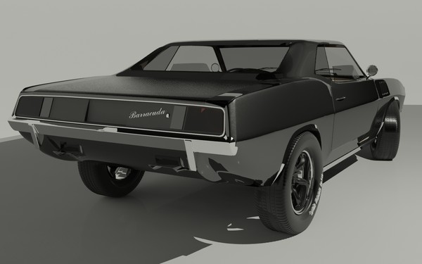 barracuda plymouth hemi 3d model - Plymouth Barracuda hemi by ngluvakov